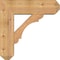 Ekena Millwork Olympic Craftsman Smooth Bracket w/ Offset Brace, Western Red Cedar, 7 1/2"W x 24"D x 24"H BKT0806X24X24OLY04SWR - alternate 2
